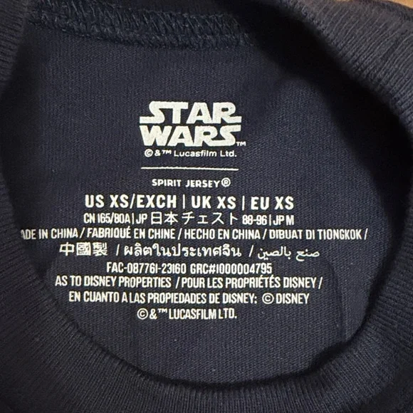 Disney Parks Star Wars Princess Leia And Han Solo Spirit Jersey size XS - Picture 4 of 14